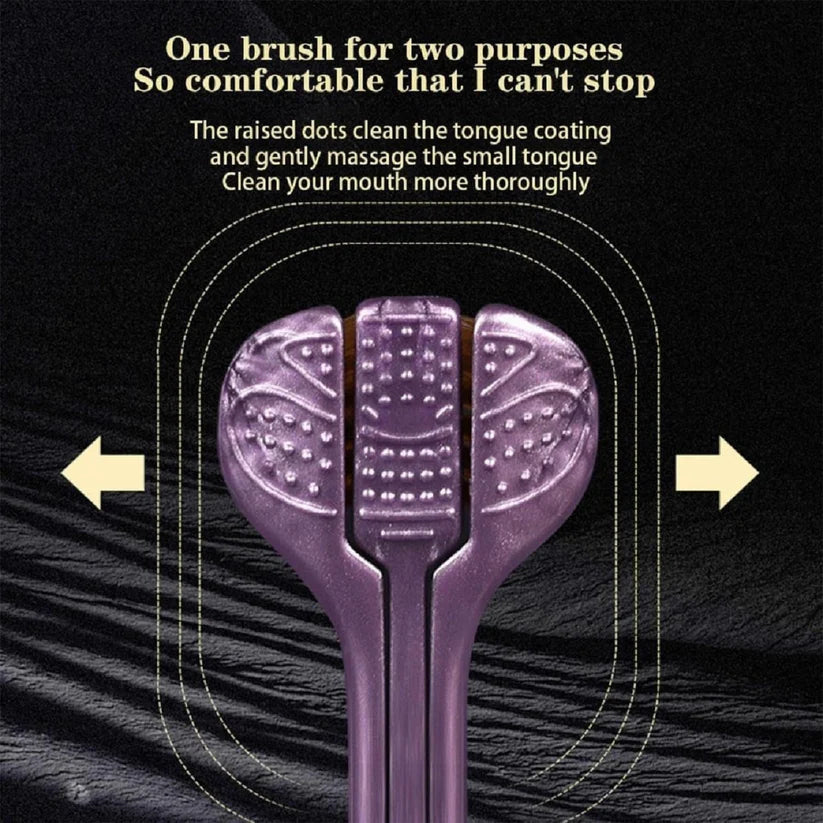 Triple Head Design for 360° Cleaning Toothbrush 3 PACK