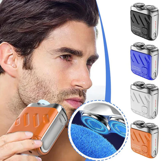 🔥 2025 Father's Day Hot Sale 50%💥New Design💥 Mini Electric Rotary Dual Ring Pocket Shaver