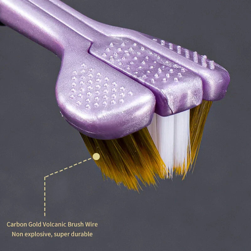 Triple Head Design for 360° Cleaning Toothbrush 3 PACK