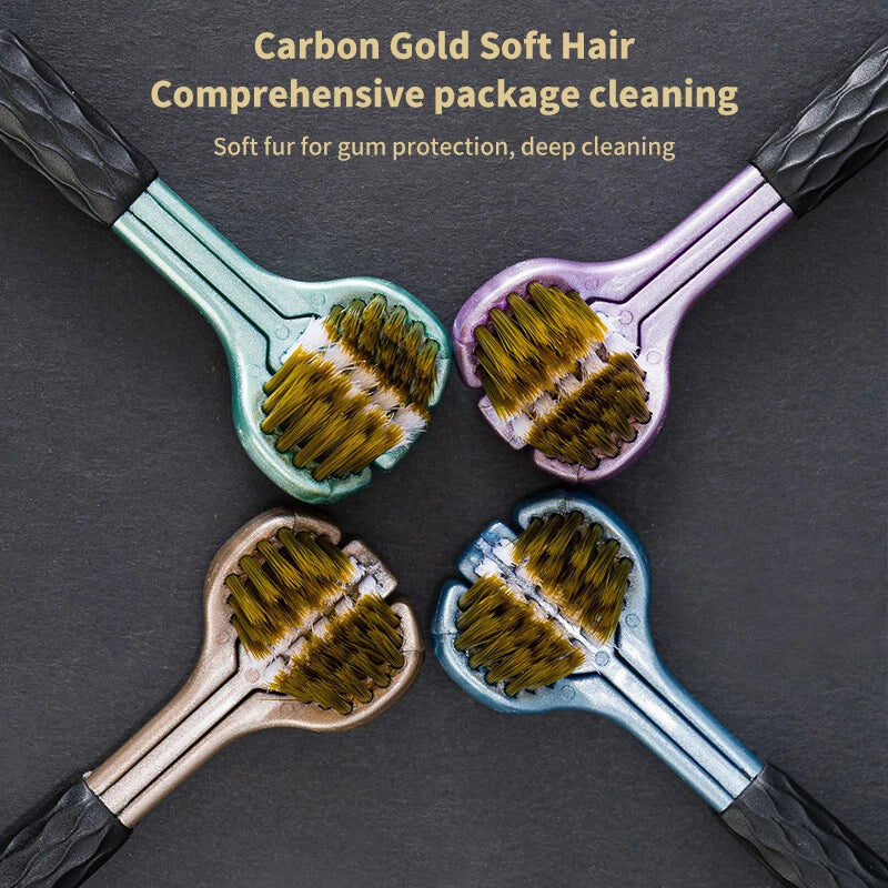 Triple Head Design for 360° Cleaning Toothbrush 3 PACK