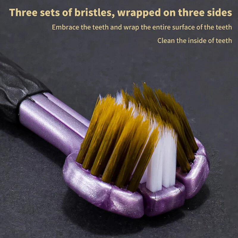 Triple Head Design for 360° Cleaning Toothbrush 3 PACK