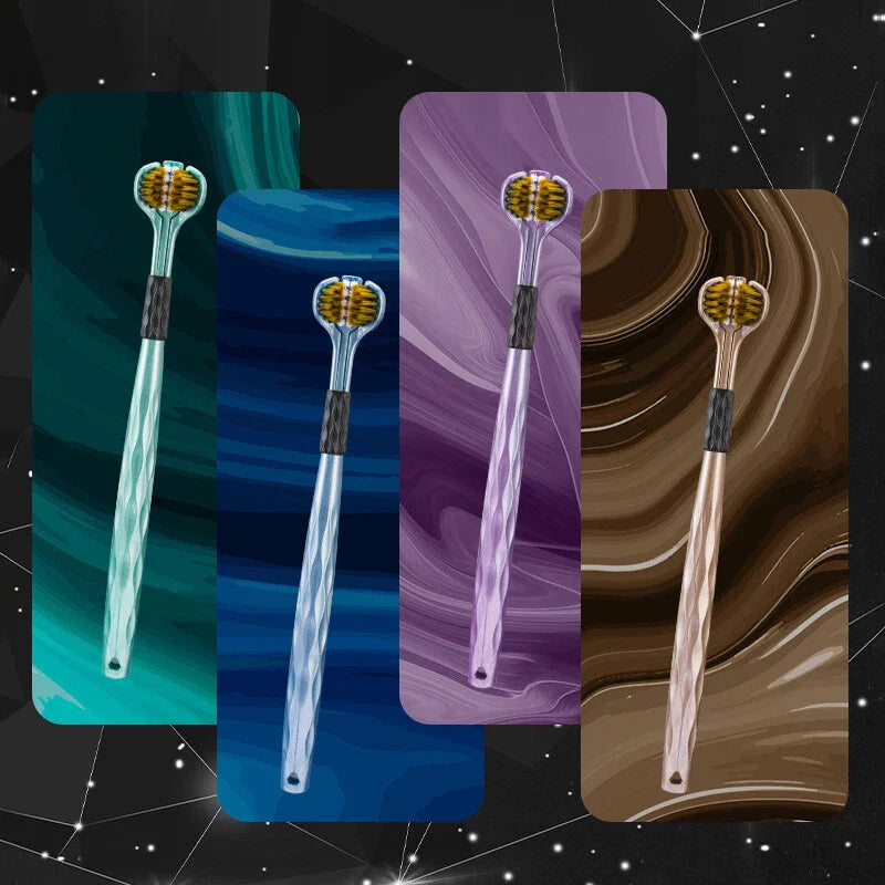 Triple Head Design for 360° Cleaning Toothbrush 3 PACK