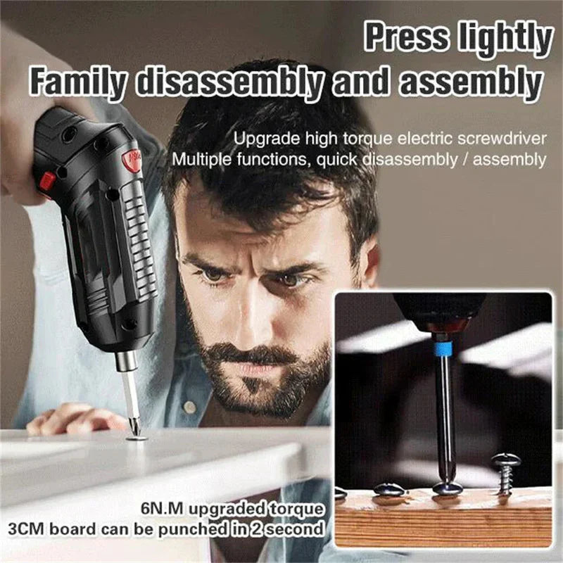 Metal Electric Screwdriver with 47 pcs Screwdriver Bit Set